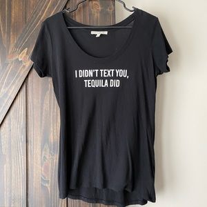 Express black graphic tee